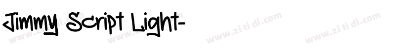 Jimmy Script Light字体转换